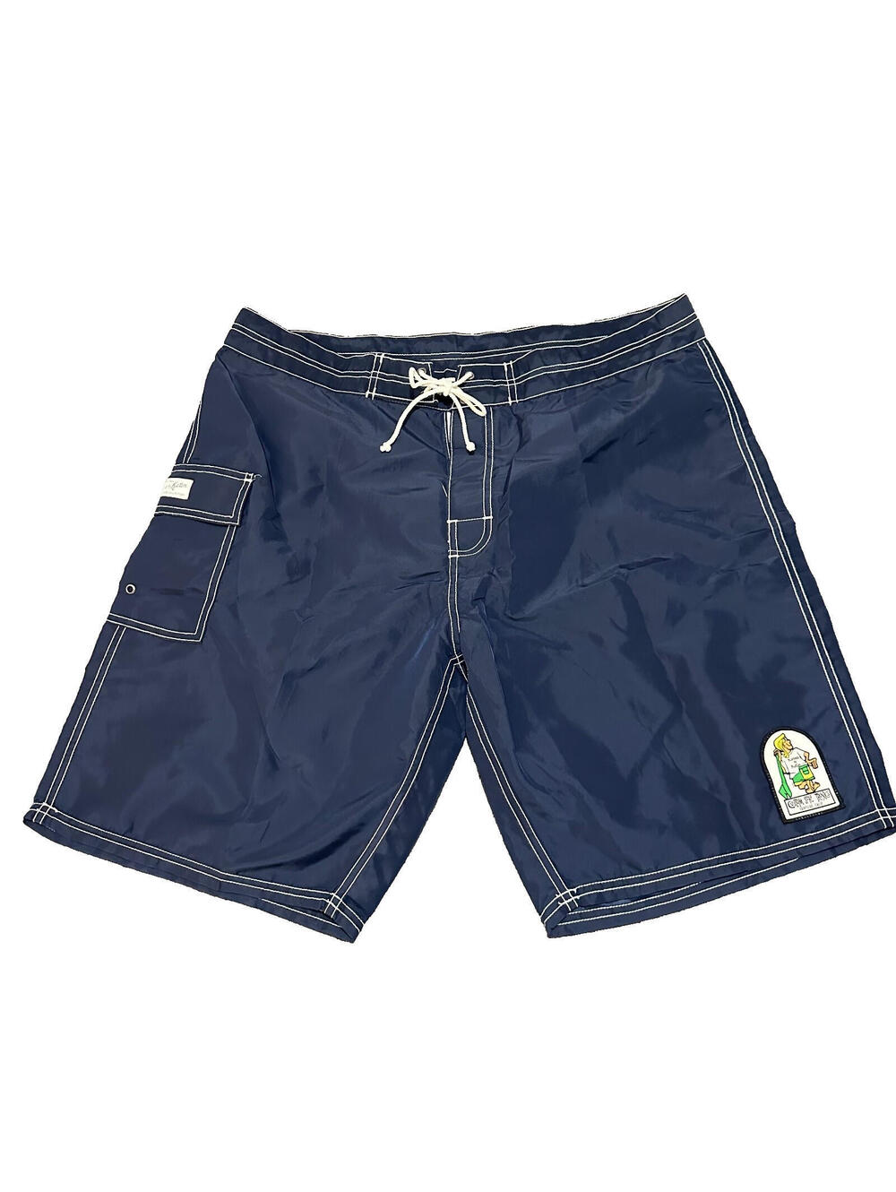 Kanvas By Katin Board Shorts Men Large L 36 Navy Blue Beach Summer Surf String